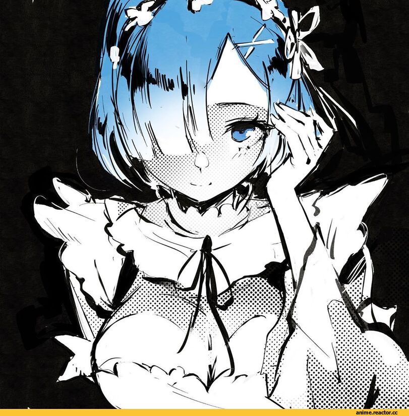 JimboBox, artist, Rem (re zero), Re Zero Kara Hajimeru Isekai Seikatsu, Anime Art, art барышня, art, Anime