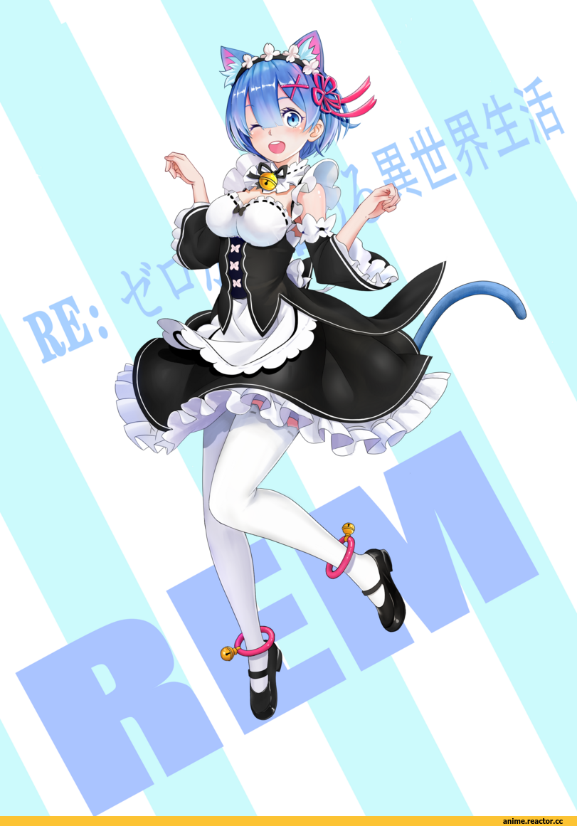 Re Zero Kara Hajimeru Isekai Seikatsu, Rem (re zero), nekomimi, Animal Ears, fury (leo), Anime