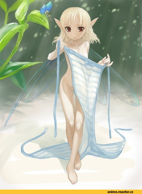 фея, Трусы, песочница, Anime Art, арт, красивые картинки, fairy, милота, арт барышня, Anime
