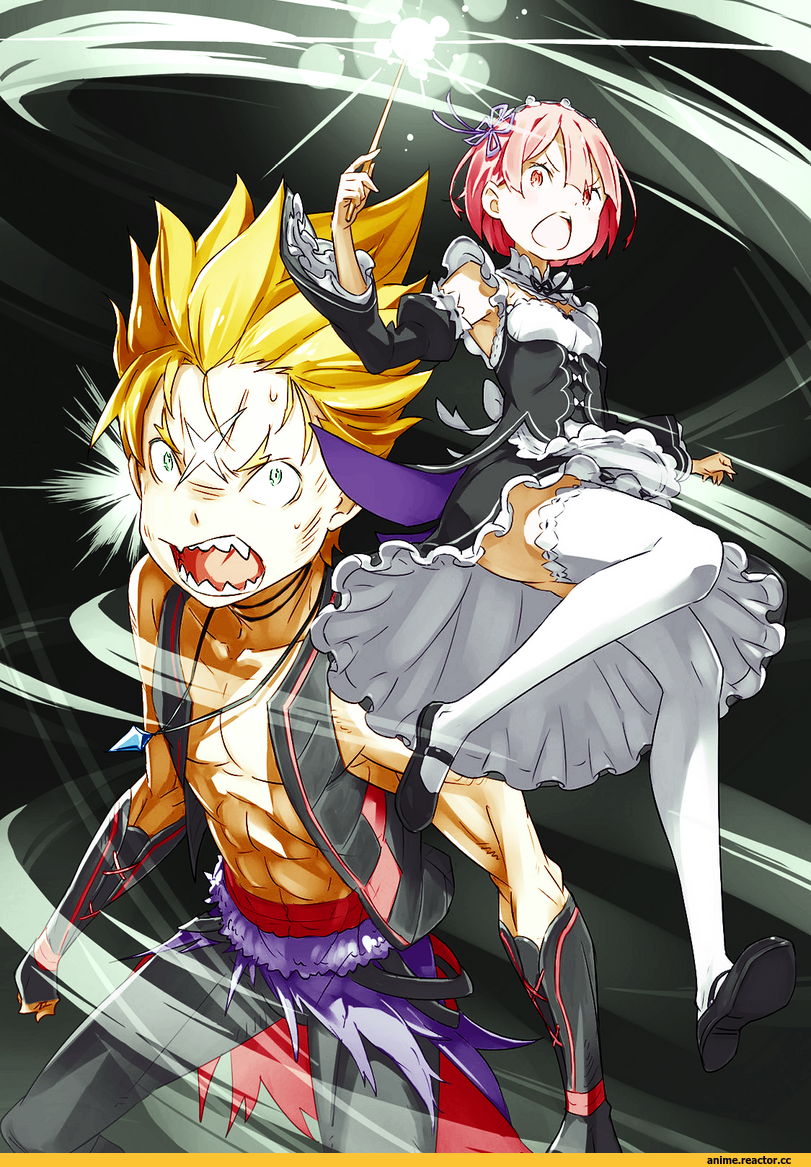 Re Zero Kara Hajimeru Isekai Seikatsu, Garfiel Tinsel, Ram (Re Zero), Beatrice (Re Zero), Natsuki Subaru, shaula (re zero), DdukaE, Anime Art, artist, под катом еще одна, Anime