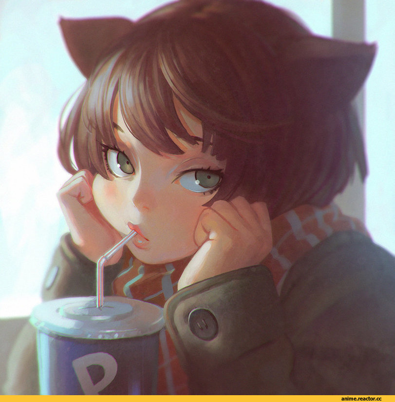 KR0NPR1NZ, art барышня, красивые картинки, nekomimi, Animal Ears, Anime