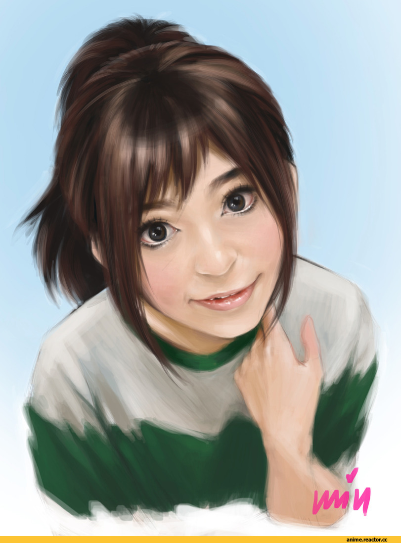 красивые картинки, art, art барышня, Унесенные призраками, Миядзаки, Chihiro, Anime