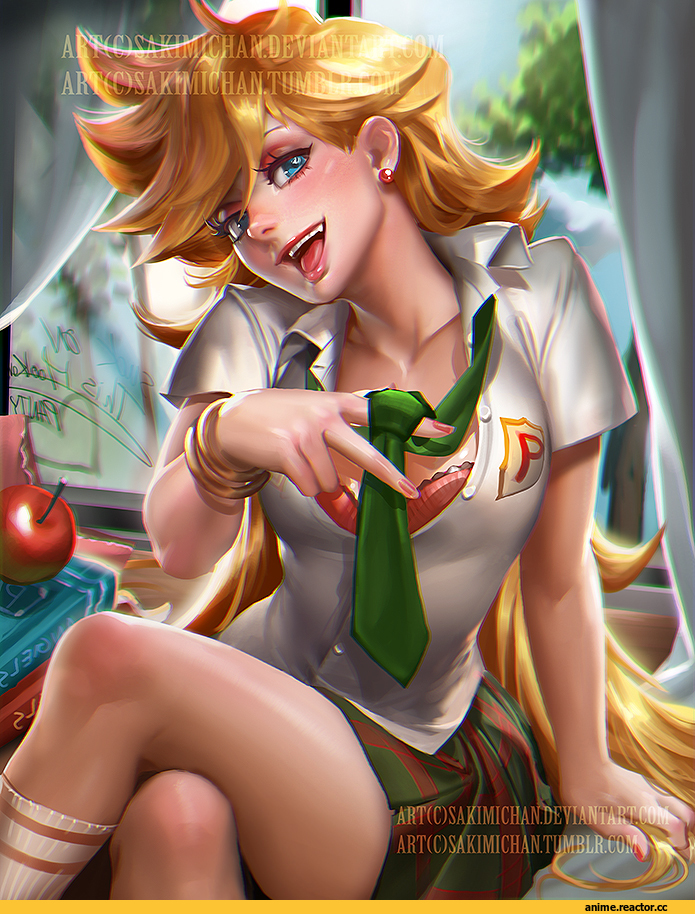 Sakimichan, art барышня, красивые картинки, PANTY, Panty&Stocking with Garterbelt, Anime