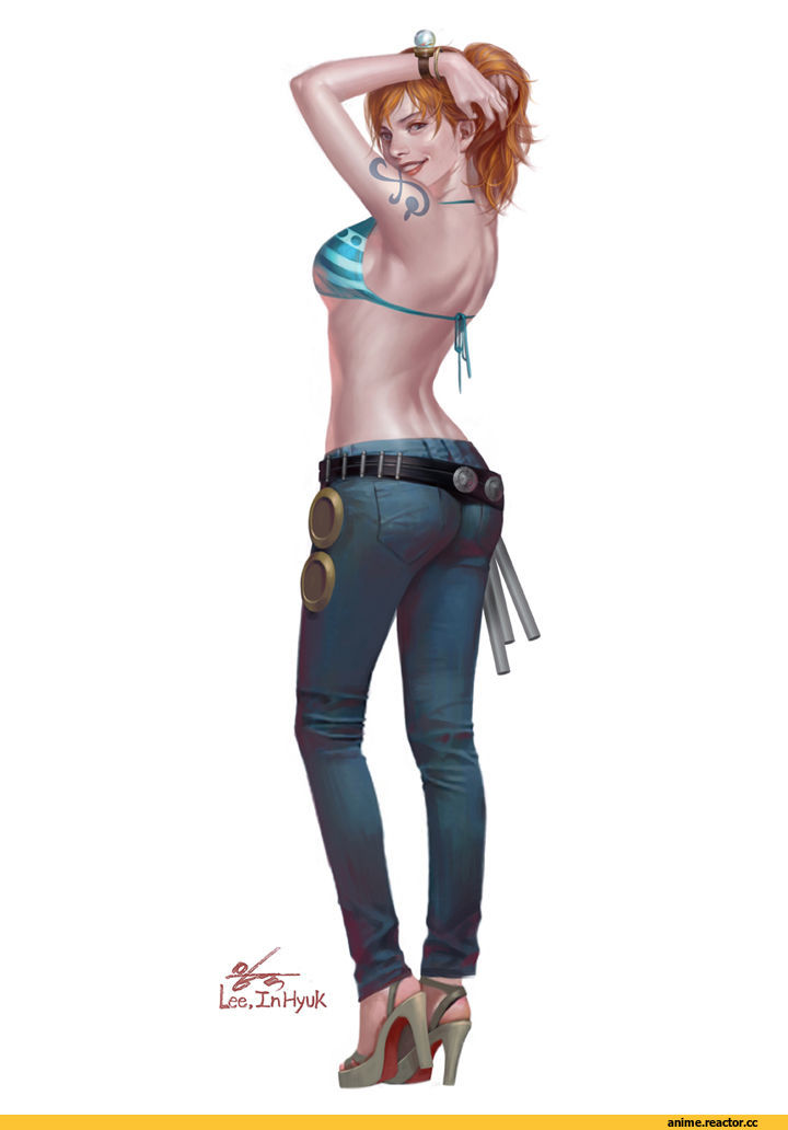 арт барышня, красивые картинки, One Piece, Nami (One Piece), Anime