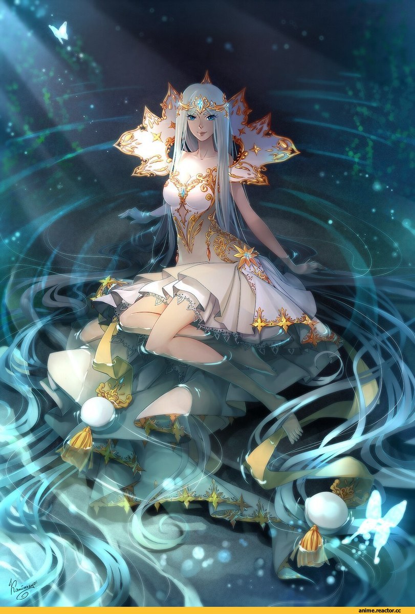 арт барышня, красивые картинки, Anime Art, Кликабельно, Anime