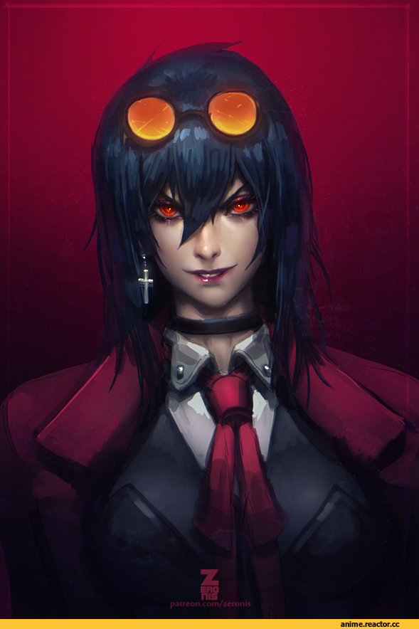 ZeroNis, Alucard, Hellsing, Rule 63, арт барышня, красивые картинки, удалённое, Anime