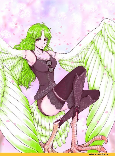 красивые картинки, One Piece, art, art девушка, Harpy Monet, гарпия, wings, крылья, Anime