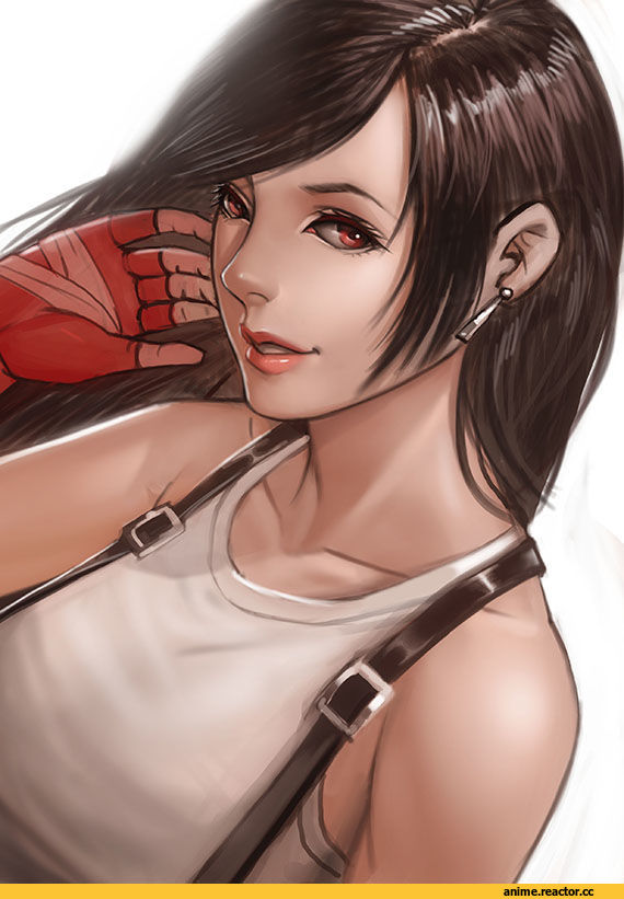 арт девушка, красивые картинки, art, Tifa lockheart, Final Fantasy, Игры, Zakusi, Anime Art, Anime