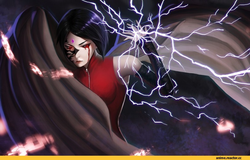 Naruto, Sarada Uchiha, красивые картинки, арт барышня, Anime