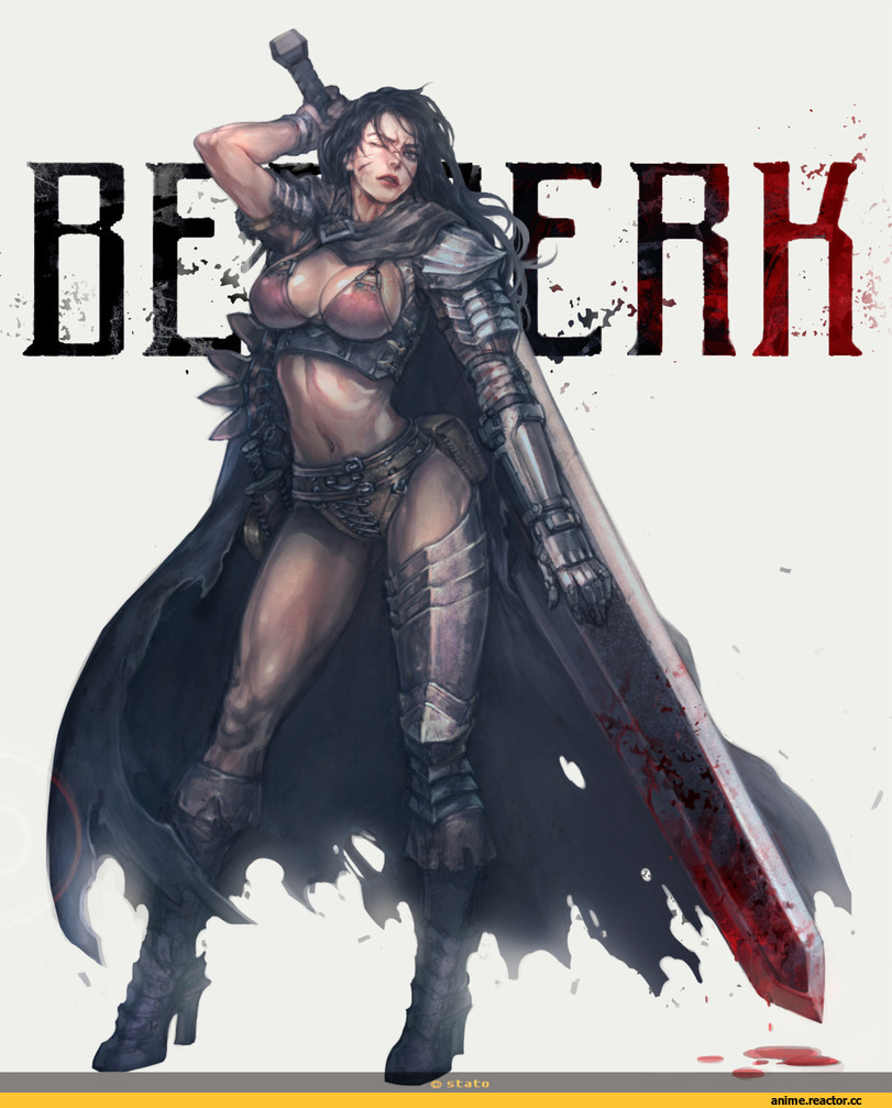 art барышня, красивые картинки, Rule 63, Berserk, Manga, Anime Комиксы, удалённое, Anime