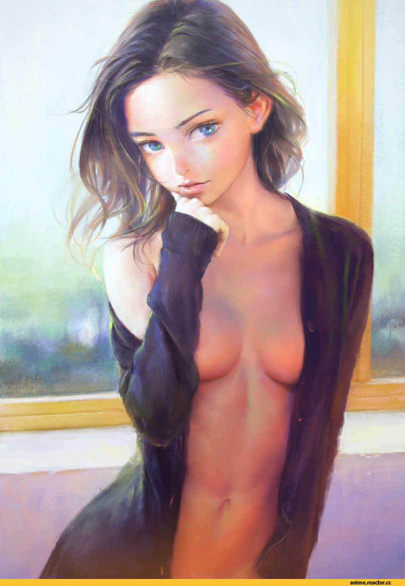 арт барышня, красивые картинки, Nababa, Anime Art, Anime Ero, Anime