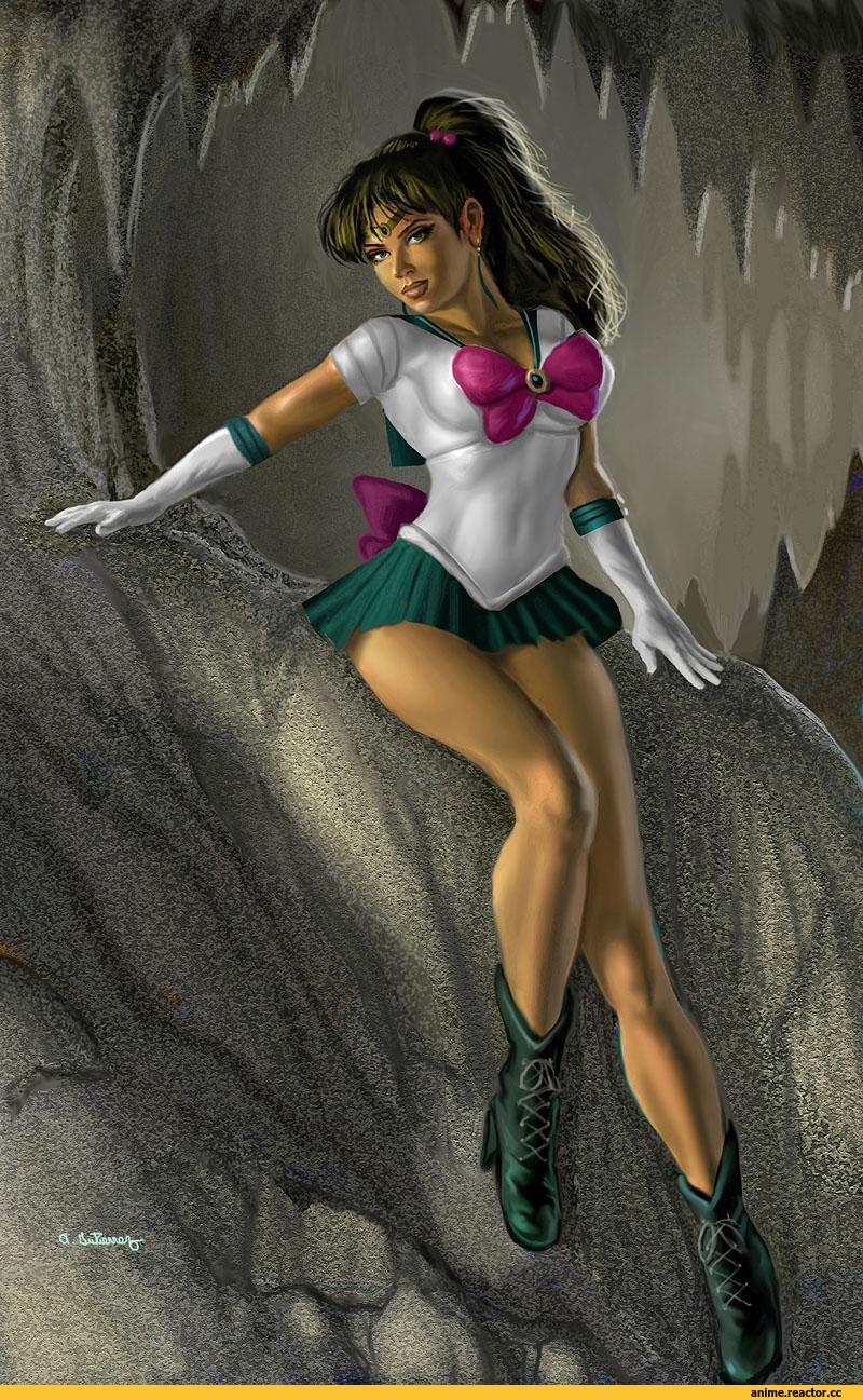 art, красивые картинки, арт барышня, Alan Gutierrez, Sailor Jupiter, Bishoujo Senshi Sailor Moon, Anime