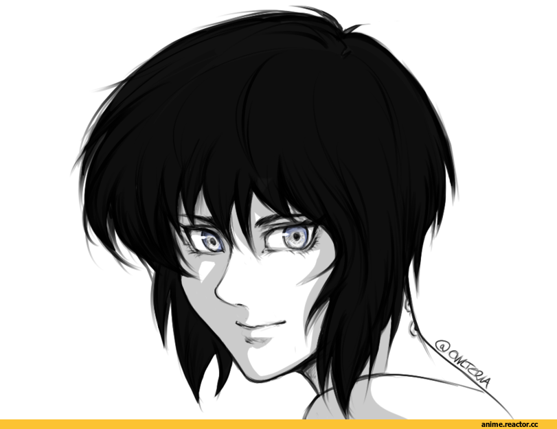 Ghost in the Shell, Не мое, под катом еще, Kusanagi Motoko, Anime Няши, Anime Art, art барышня, красивые картинки, GITS, Batou, Anime