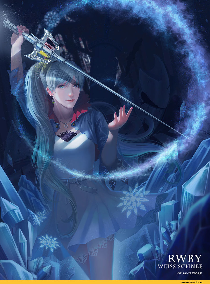 art барышня, красивые картинки, Fantasy, art, ousang, Weiss Schnee, RWBY, Anime