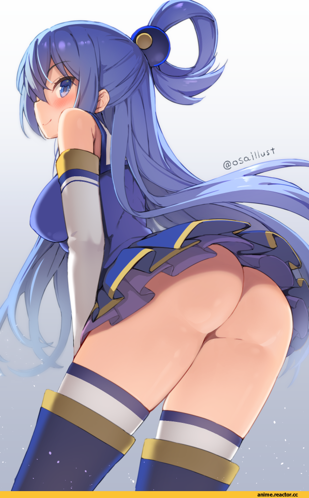 osa (osaosa), Aqua (KonoSuba), KonoSuba, Anime Ero Ass, Anime Ero, Anime