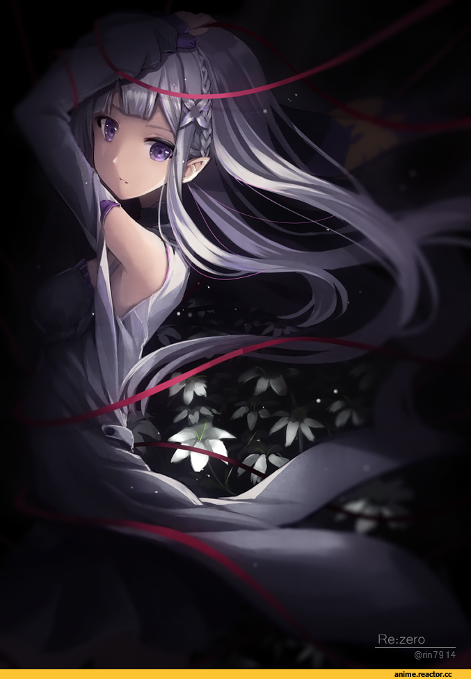 Emilia (re zero), Re Zero Kara Hajimeru Isekai Seikatsu, rin yuu, Anime