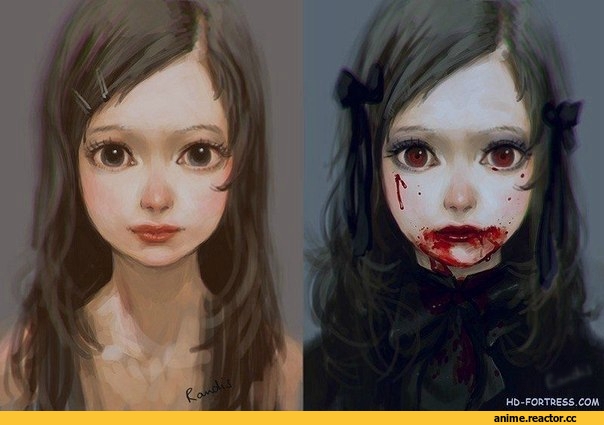 Опасные Няшки, Anime Няши, art девушка, красивые картинки, art, randis, удалённое, Anime