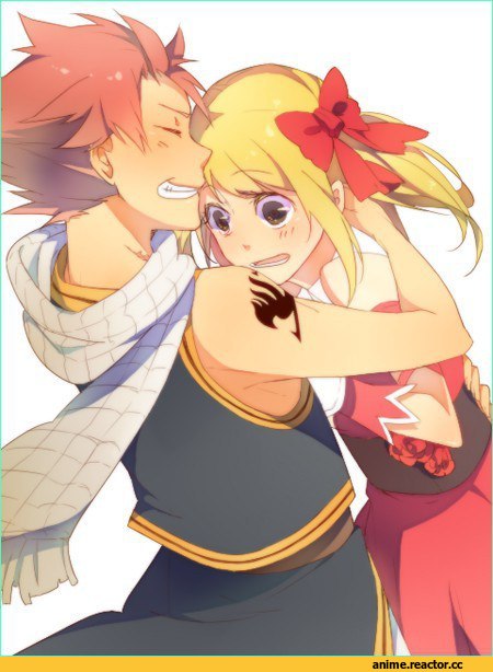 арт девушка, красивые картинки, Fairy Tail, Lucy Heartfilia, Natsu Dragneel, Anime