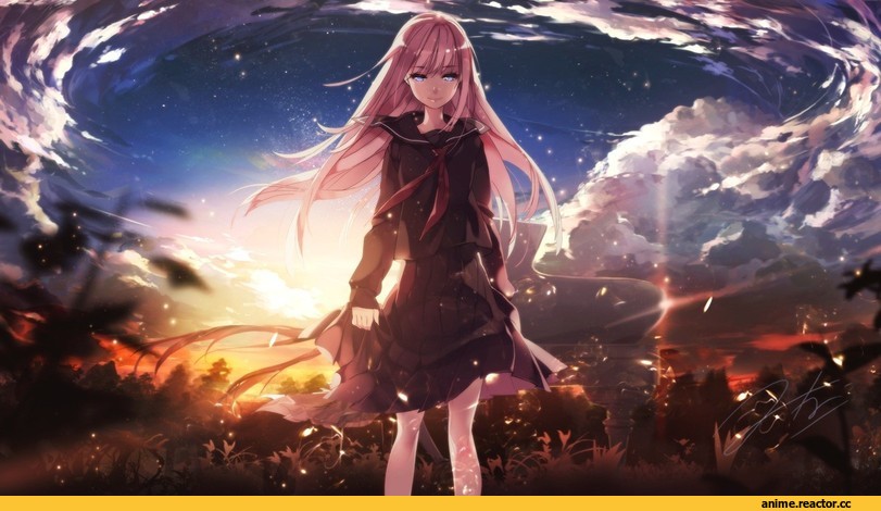 Anime Art, anime girl, art девушка, красивые картинки, Vocaloid, Megurine Luka, Кликабельно, Anime