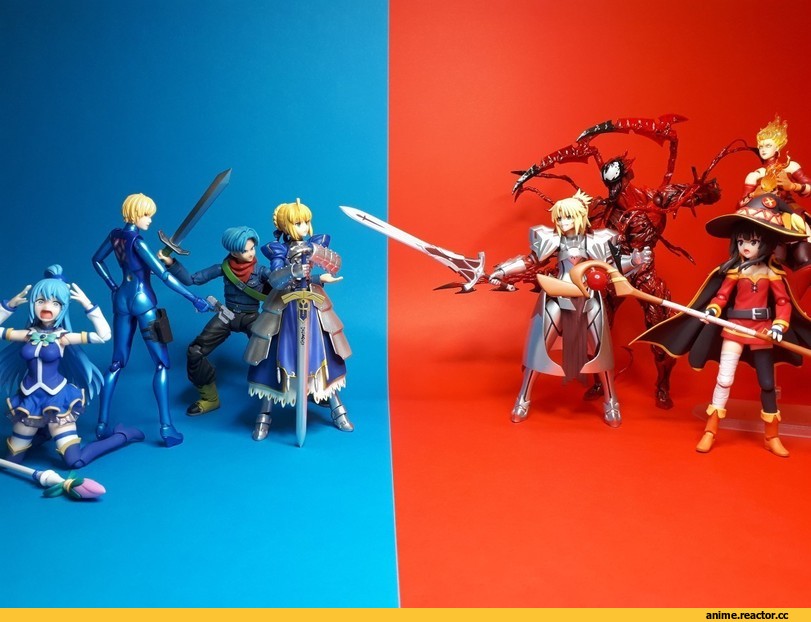 Saber of Red, Fate/Apocrypha, Fate (series), Saber (Fate), Megumin, KonoSuba, Aqua (KonoSuba), Anime Фигурка, Anime