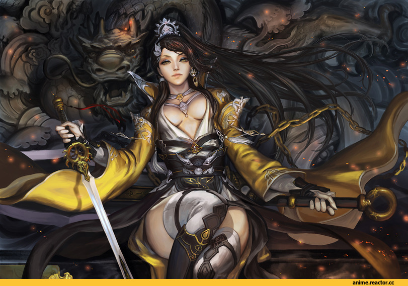 арт девушка, красивые картинки, art, Fantasy, Xiaji, Anime Art, Anime