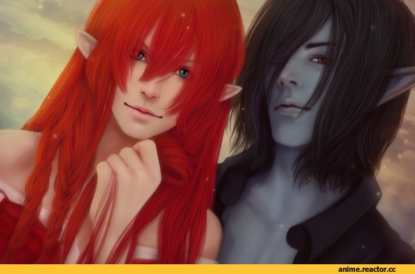 красивые картинки, эльфы, девушка art, парень art, песочница, удалённое, Anime