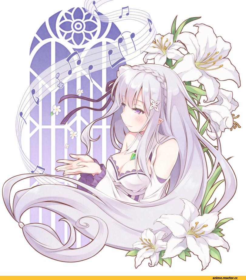 Re Zero Kara Hajimeru Isekai Seikatsu, Emilia (re zero), furumiya haiji, Anime