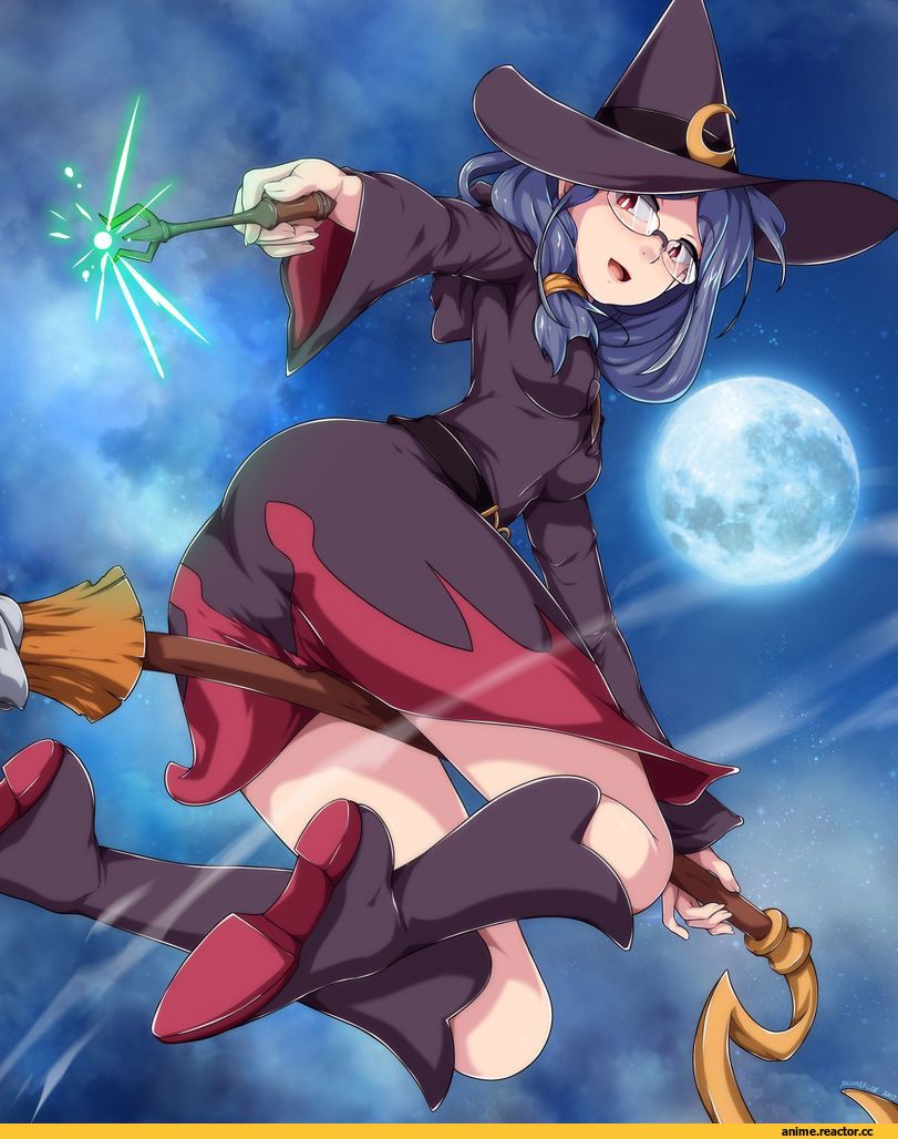 AnimeFlux, artist, арт девушка, красивые картинки, ведьма, Little Witch Academia, Anime