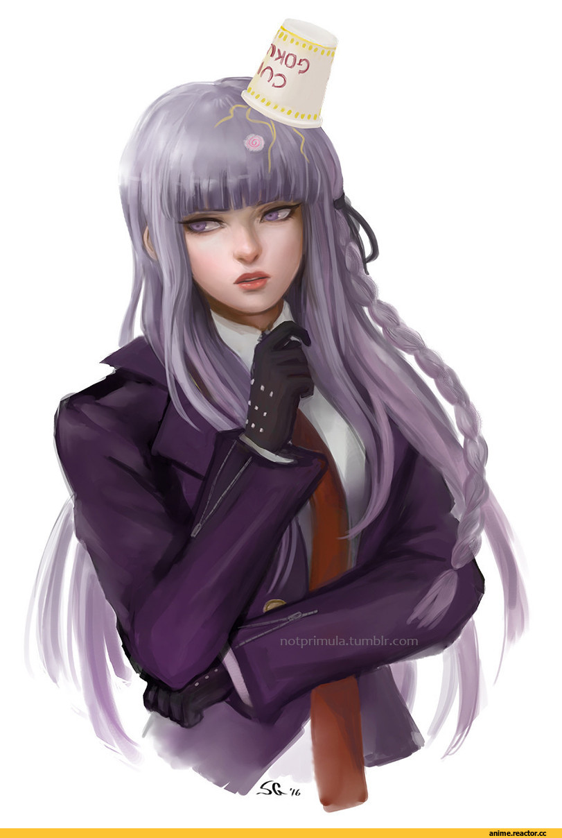Kirigiri Kyouko, Danganronpa, арт барышня, красивые картинки, Anime Art, Sara Giuntella, notprimula, artist, фэндомы, Anime