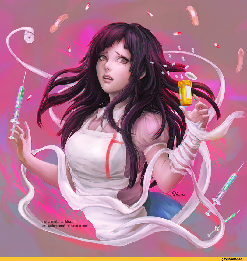Tsumiki Mikan, фэндомы, арт барышня, красивые картинки, Anime Art, Sara Giuntella, notprimula, artist, Art vn, Danganronpa, Anime, Danganronpa (vn), Foreign VN, Визуальные новеллы