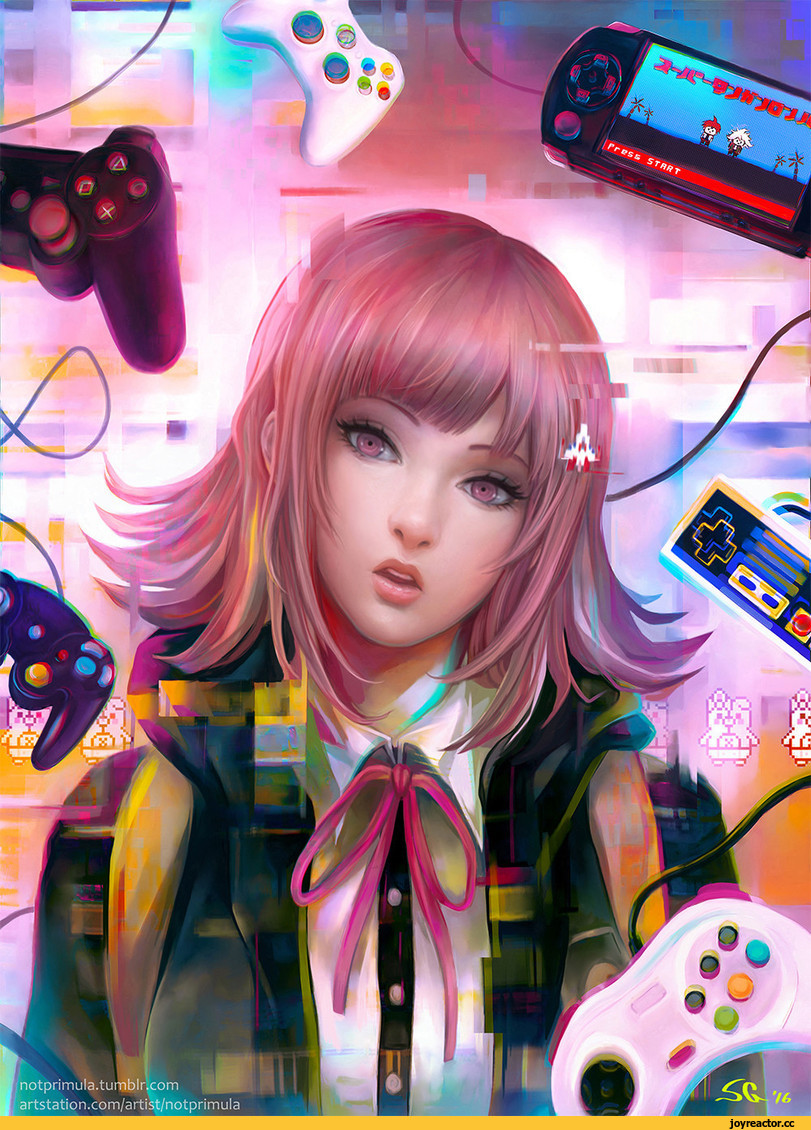 Sara Giuntella, notprimula, арт барышня, красивые картинки, Anime Art, Nanami, Nanami Chiaki, фэндомы, Danganronpa, Art vn, Anime, Danganronpa (vn), artist, Foreign VN, Визуальные новеллы