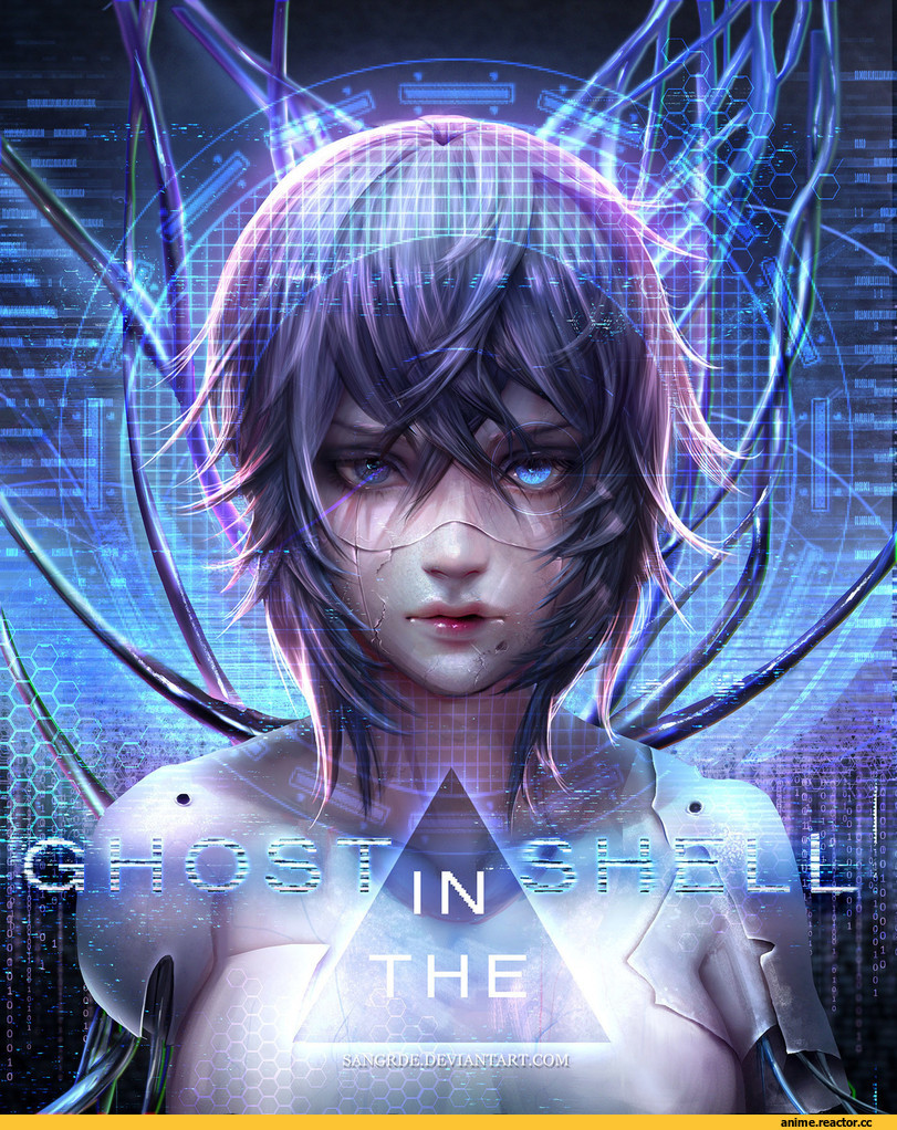 Ghost in the Shell, Motoko Kusanagi, арт барышня, красивые картинки, artist, Sa n, Anime