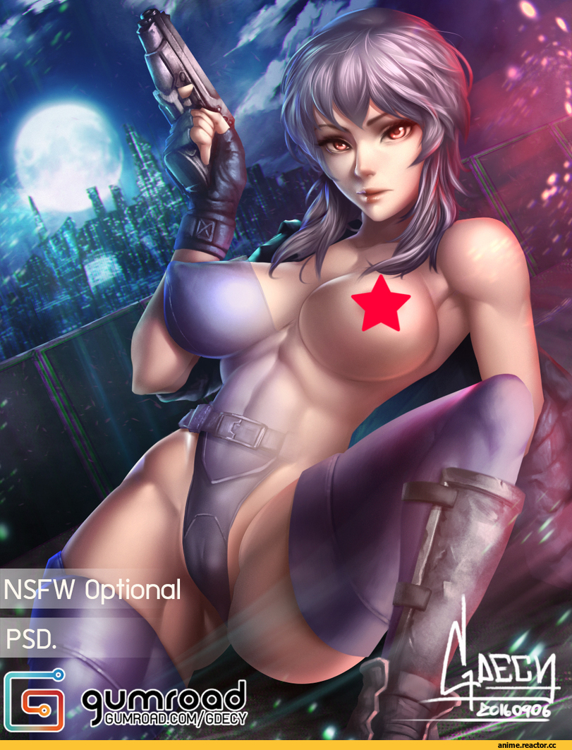 GDecy, artist, Motoko Kusanagi, Ghost in the Shell, арт барышня, красивые картинки, NSFW, Anime