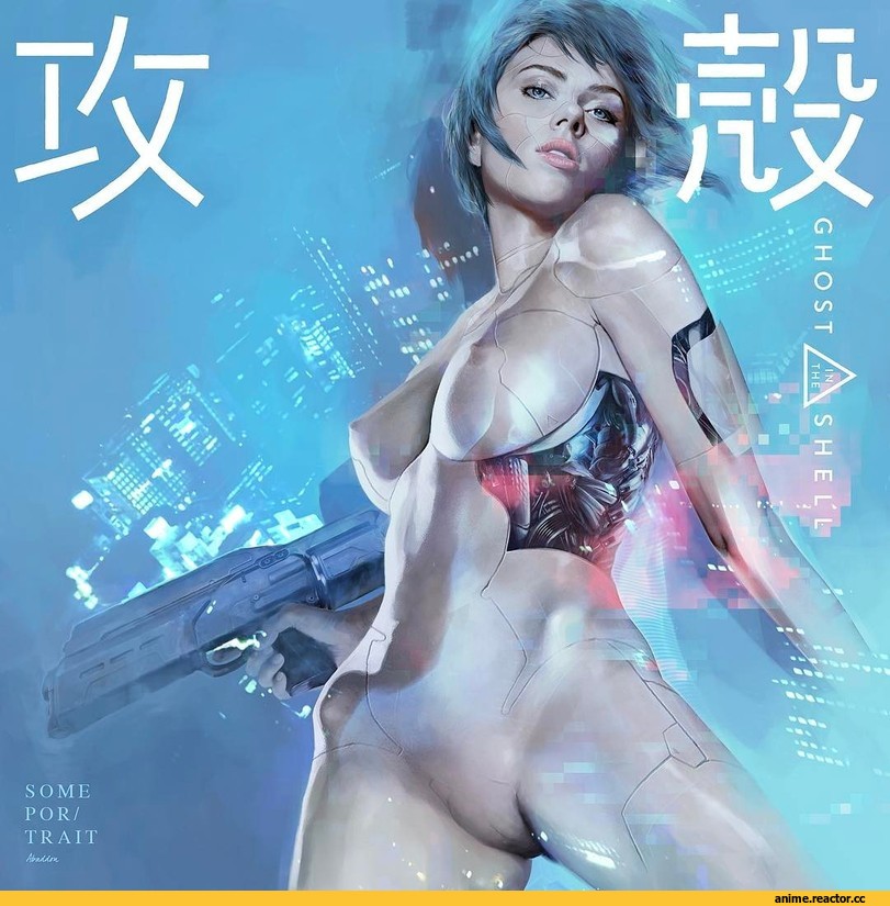 Ghost in the Shell, Scarlett Johansson, movie, art, красивые картинки, art девушка, Sci-Fi art, Anime Ero Pussy, Anime Ero, Anime Ero Oppai, Anime, Sci-Fi