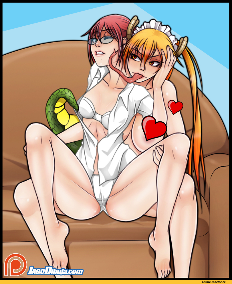 JaGo, JaGoArt, арт девушка, красивые картинки, Anime Art, Anime Ero Yuri, Anime Ero Pantsu, Kobayashi (MaiDragon), Tooru (MaiDragon), Anime Ero Megane, Anime, Комиксы, Kobayashi-san Chi no Maid Dragon, artist, Anime Ero