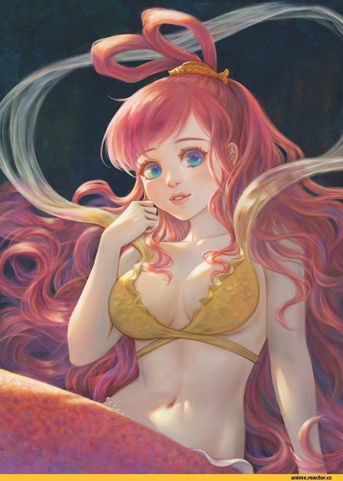 арт девушка, красивые картинки, HongDouHuiFan, shirahoshi, One Piece, Anime