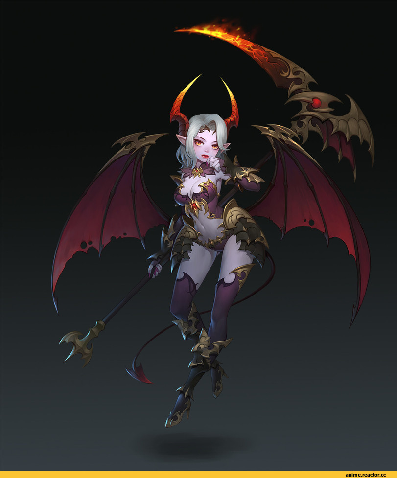 красивые картинки, art, art барышня, суккуб, Fantasy, cheolseung ok, Demon Girl (Anime), Monster Girl (Anime), Anime Ero Pantsu, Anime Ero, Anime