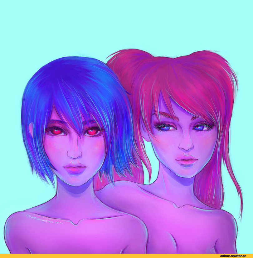 Evangelion, Rei Ayanami, asuka, art, красивые картинки, art барышня, удалённое, Anime
