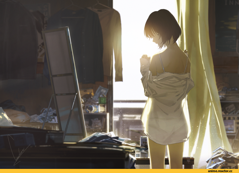 Loundraw, Anime Art, art барышня, красивые картинки, Anime