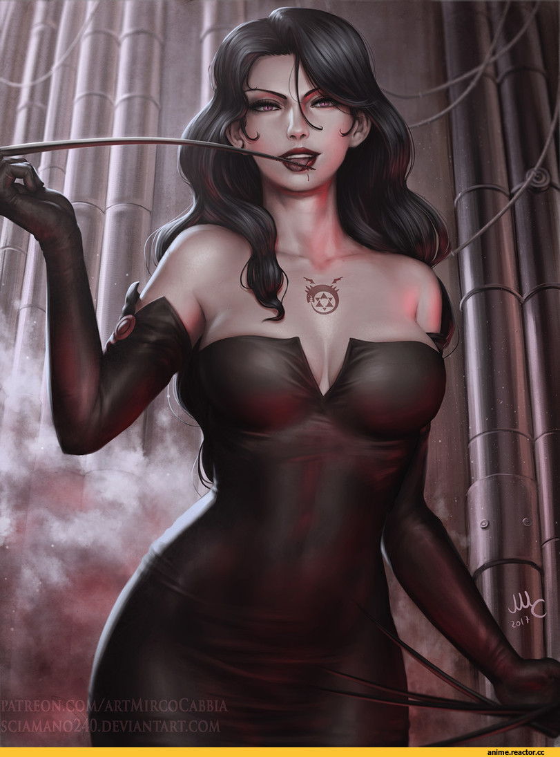 стальной алхимик, похоть, lust, art барышня, красивые картинки, Mirco Cabbia, artist, art, удалённое, Anime