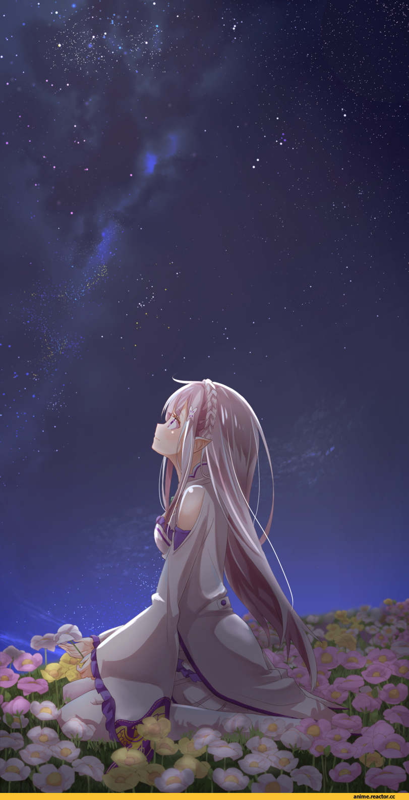 Re Zero Kara Hajimeru Isekai Seikatsu, Emilia (re zero), yuzouni, Anime Art, Anime