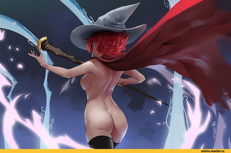 haohi, арт девушка, красивые картинки, art, Little Witch Academia, shiny chariot, Anime Ero Ass, Anime Ero, Anime