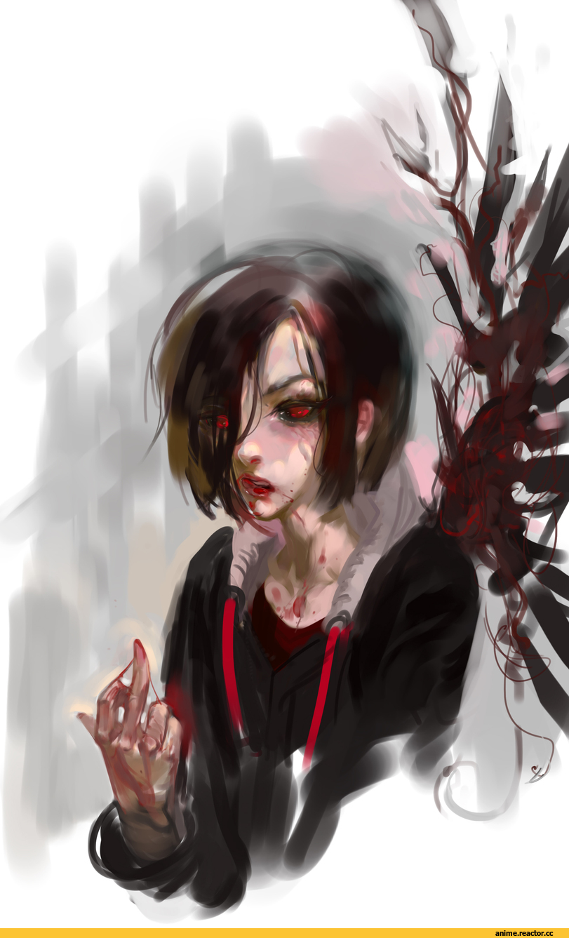 Anime Art, Tokyo Ghoul, Touka Kirishima, красивые картинки, art барышня, нарисовал сам, сделал сам, #Арт-клуб, digital art, 2d art, Anime, art, VALVe_man