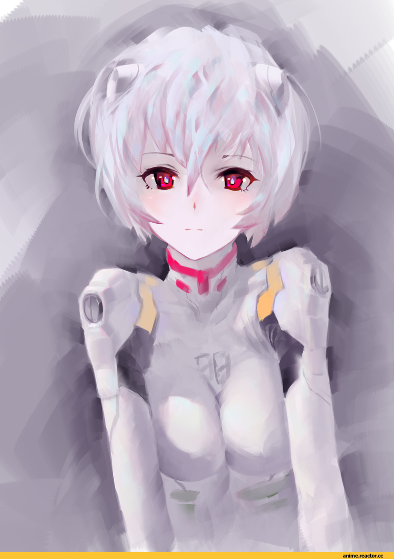 Neon Genesis Evangelion, сделал сам, арт барышня, красивые картинки, #Арт-клуб, Anime Art, Rei Ayanami, CG Art, нарисовал сам, VALVe_man, Anime, арт