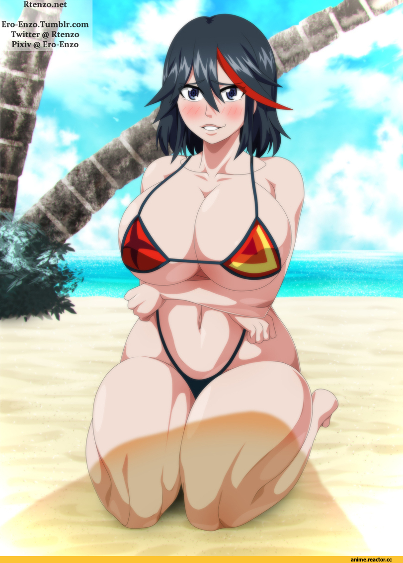 art барышня, красивые картинки, Kill la Kill, Matoi Ryuuko, rtenzo, NSFW, Anime Ero Swim, Anime Ero, Anime Ero Kyonyuu, удалённое, Anime