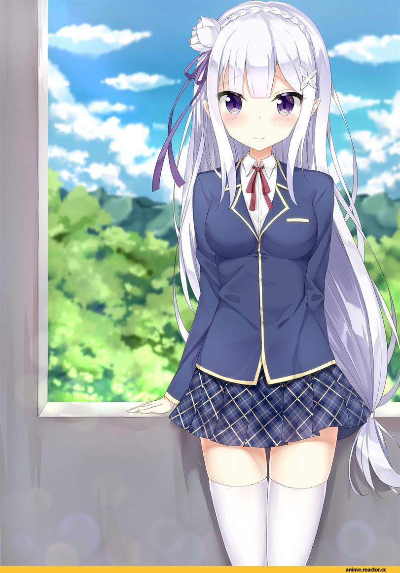 Re Zero Kara Hajimeru Isekai Seikatsu, Emilia (re zero), rong yi tan, Anime Art, Anime