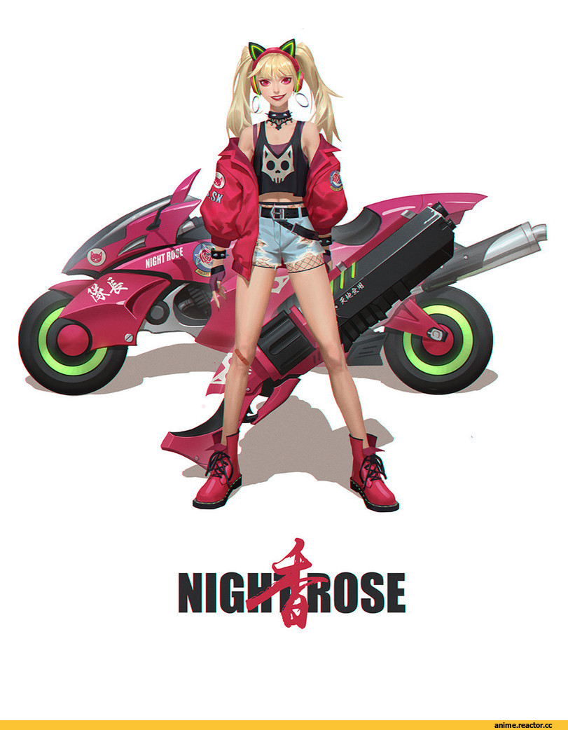 Yi Zhang, art барышня, art, Sci-Fi, Akira, Anime OldSchool, crossover, Anime