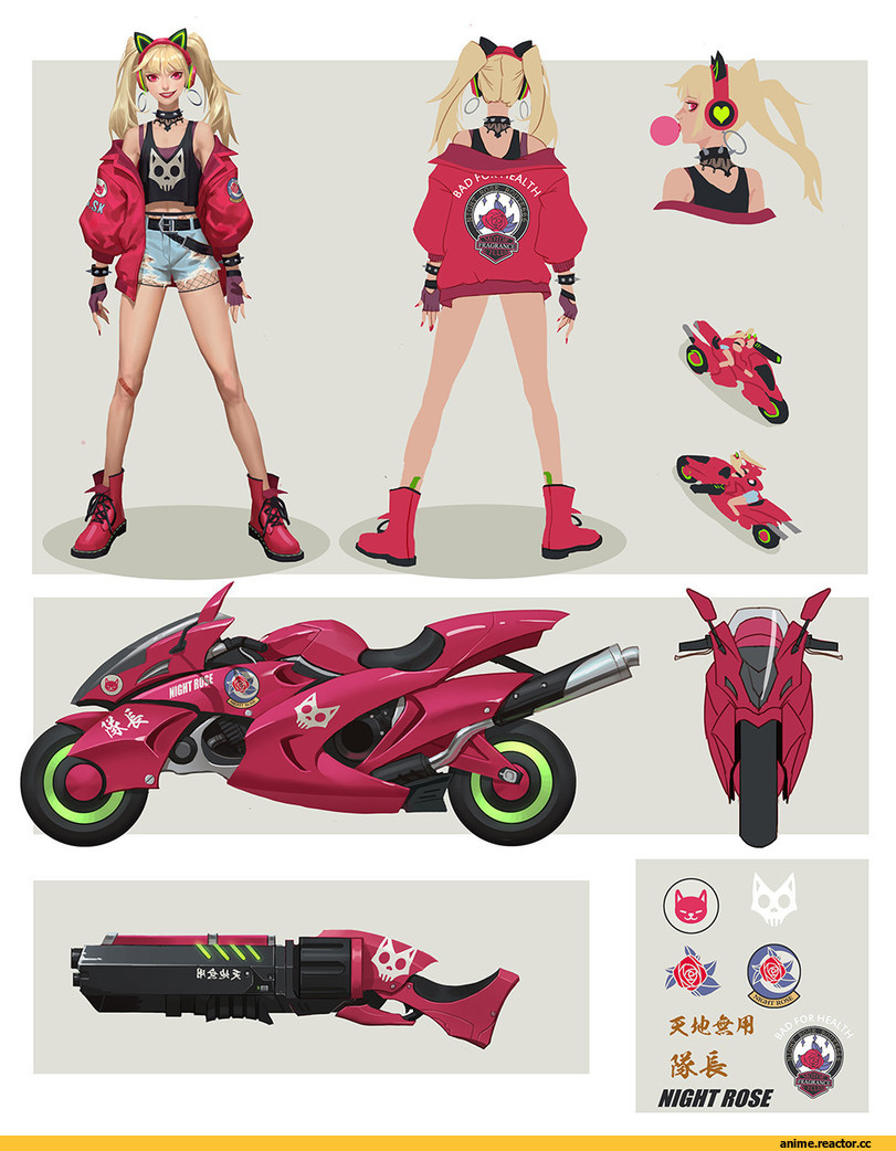 Yi Zhang, art барышня, art, Sci-Fi, Akira, Anime OldSchool, crossover, Anime