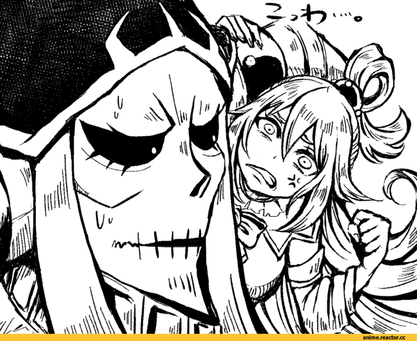 Ainz Ooal Gown, Overlord (Anime), Aqua (KonoSuba), KonoSuba, crossover, coffee (kouhi), Monochrome (Anime), Anime