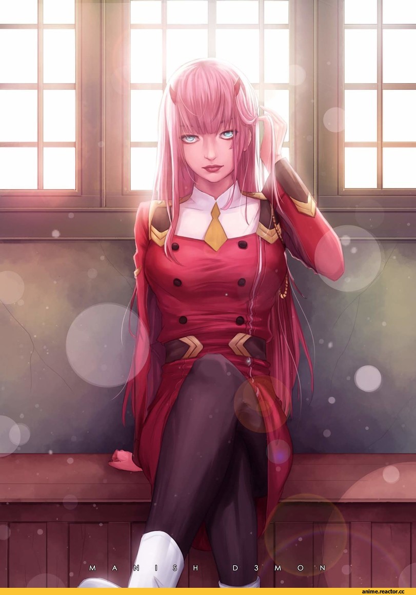 Zero Two (Darling in the Franxx), Darling In The Franxx, art девушка, art, Anime